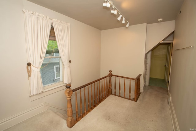 113 W N Shore Dr, South Bend, IN 46617 - stairs with carpet floors and baseboards