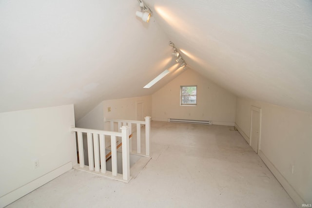 113 W N Shore Dr, South Bend, IN 46617 - additional living space featuring lofted ceiling and a baseboard radiator