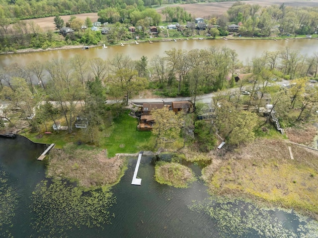 15860 Cook Lake Trl, Plymouth, IN 46563 - aerial view featuring a water view