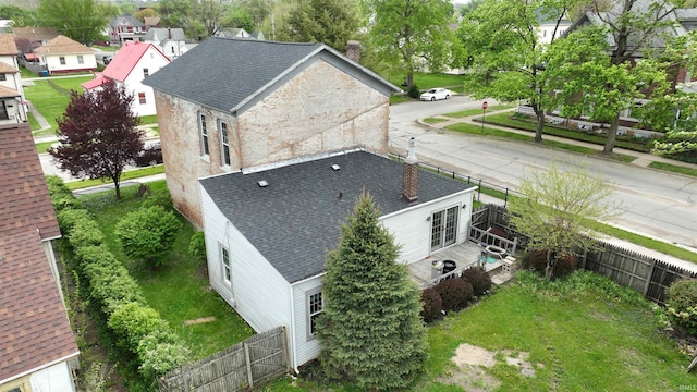 bird's eye view with a residential view