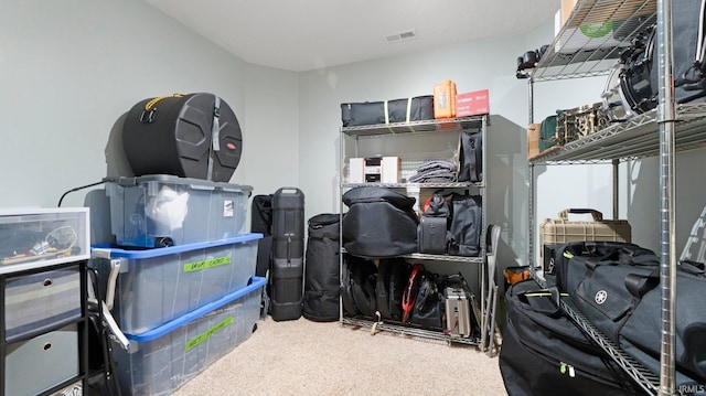 storage featuring visible vents