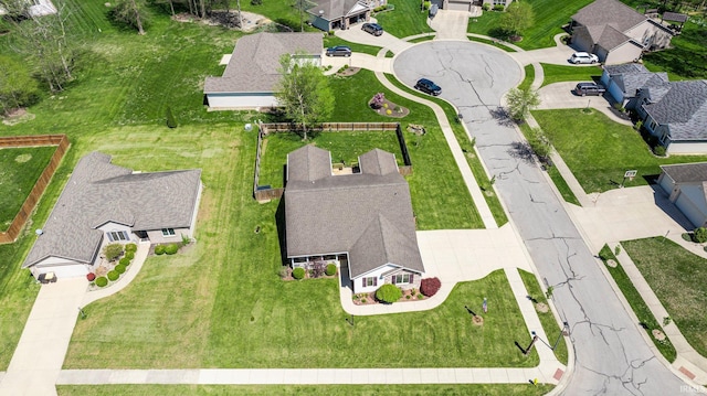 drone / aerial view featuring a residential view