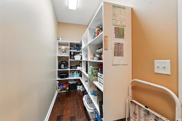view of storage area