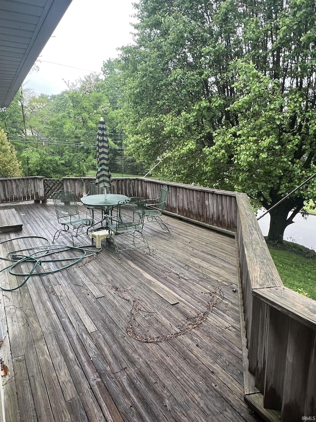 388 Schuetter Rd, Jasper, IN 47546 - deck featuring outdoor dining space