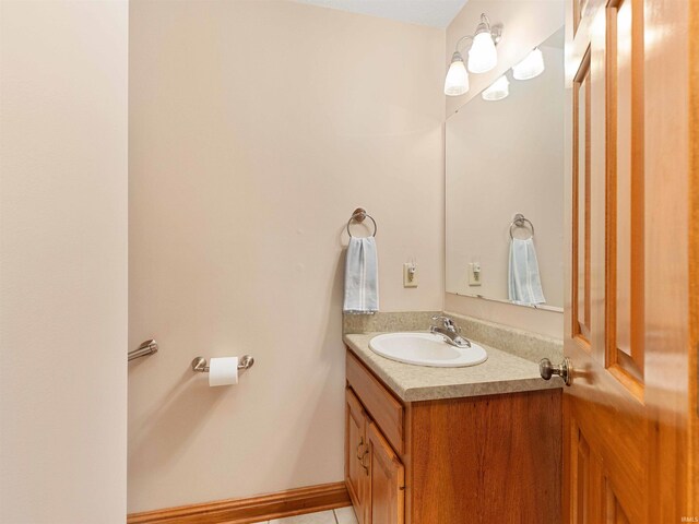 1908 Bent Tree Ct, Auburn, IN 46706 - bathroom with tile patterned flooring and vanity