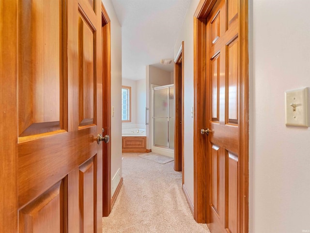 1908 Bent Tree Ct, Auburn, IN 46706 - hallway featuring a sink and light carpet