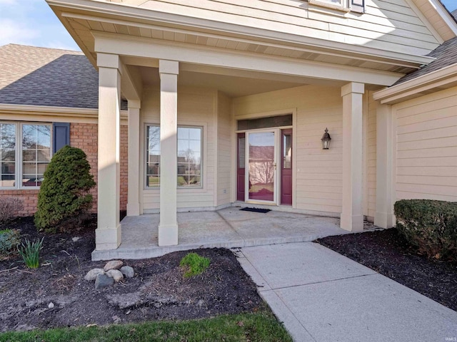1908 Bent Tree Ct, Auburn, IN 46706 - doorway to property with a shingled roof