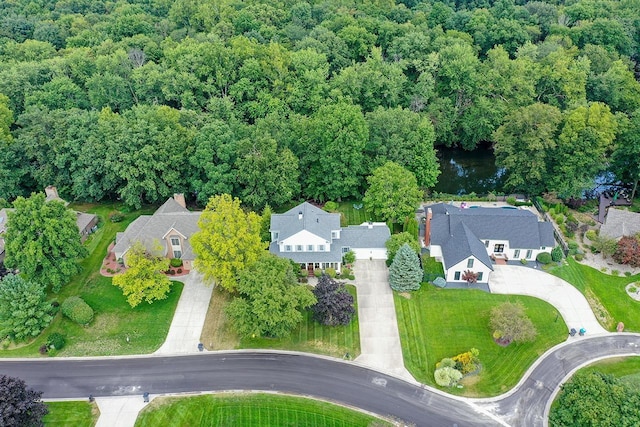 drone / aerial view with a residential view