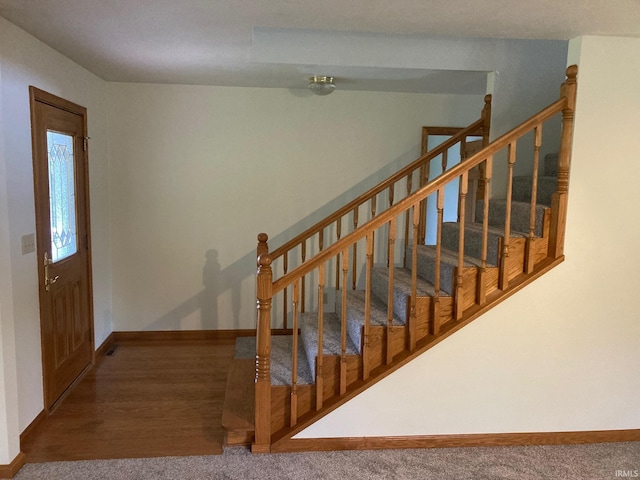 7020 N 20 W, Howe, IN 46746 - staircase with carpet floors and baseboards