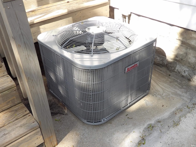 details with central AC unit