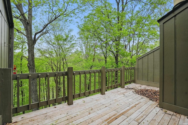 9404 S Lake Ridge Dr, Bloomington, IN 47401 - view of wooden terrace