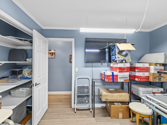 view of storage room