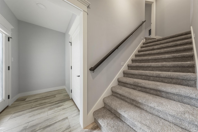 11499 W Nobles Chapel Rd, Elberfeld, IN 47613 - staircase featuring baseboards