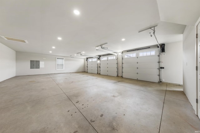 11499 W Nobles Chapel Rd, Elberfeld, IN 47613 - garage with electric panel and recessed lighting