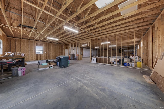 11499 W Nobles Chapel Rd, Elberfeld, IN 47613 - misc room with concrete flooring and a garage