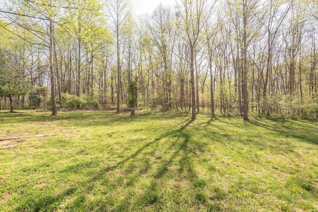 9225 S Foggy Ridge Ln, Bloomington, IN 47401 - view of yard featuring a view of trees