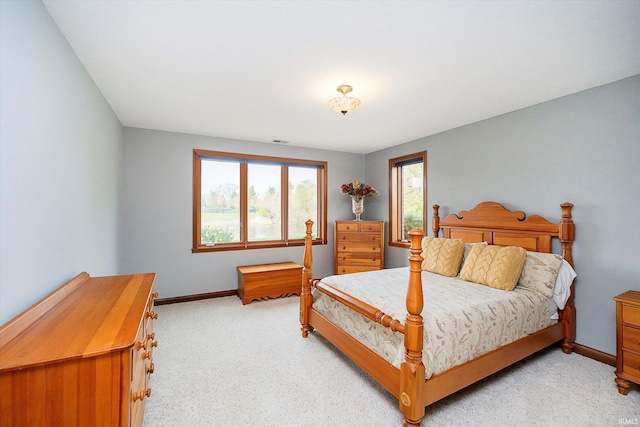 4052 Diamond Row, Greenwood, IN 46143 - bedroom with light colored carpet, visible vents, and baseboards