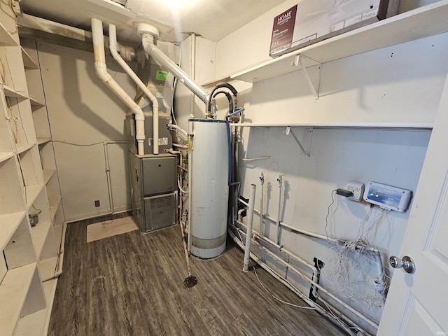 utilities featuring gas water heater