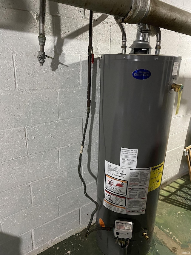 utilities featuring water heater