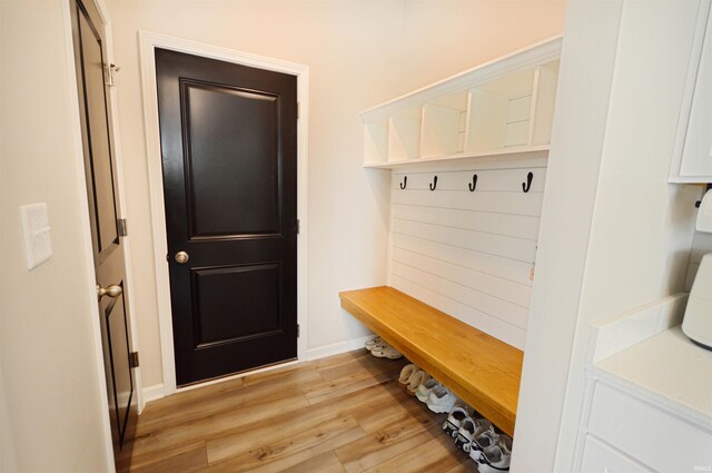 6357 Spirea Ct, West Lafayette, IN 47906 - mudroom with light wood-style floors and baseboards