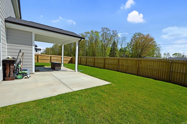 6357 Spirea Ct, West Lafayette, IN 47906 - view of yard featuring a fenced backyard and a patio area