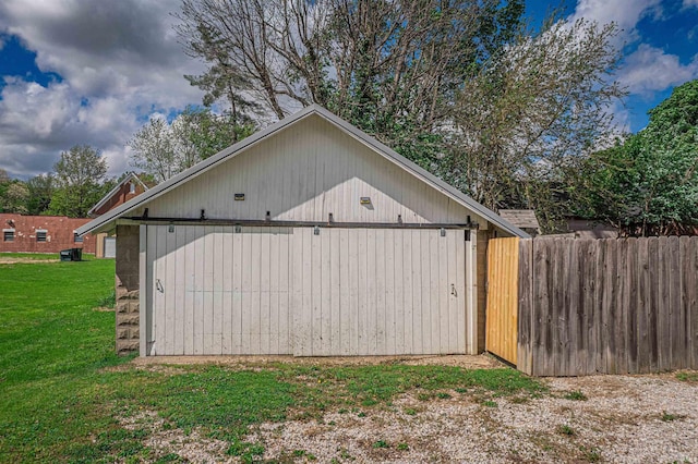 108 S Church St, Owensville, IN 47665 - view of outdoor structure featuring fence and an outdoor structure