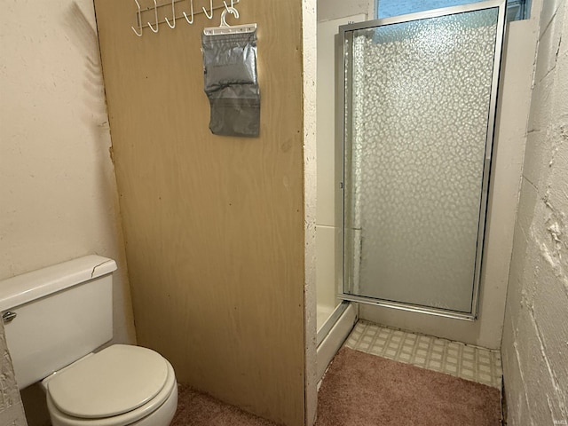 1406 E Hillside Dr, Bloomington, IN 47401 - full bath featuring toilet and a shower stall