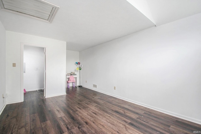 21521 Cheri Ln, Bristol, IN 46507 - empty room with baseboards, visible vents, and dark wood-style floors