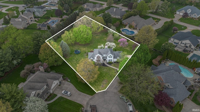 21521 Cheri Ln, Bristol, IN 46507 - drone / aerial view featuring a residential view