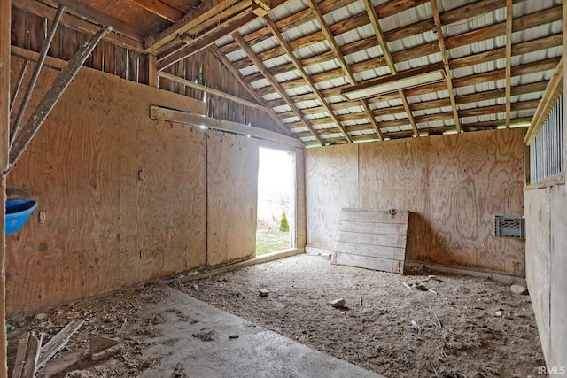 3806 S State Road 3, New Castle, IN 47362 - misc room with vaulted ceiling