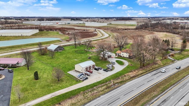 3806 S State Road 3, New Castle, IN 47362 - birds eye view of property featuring a water view