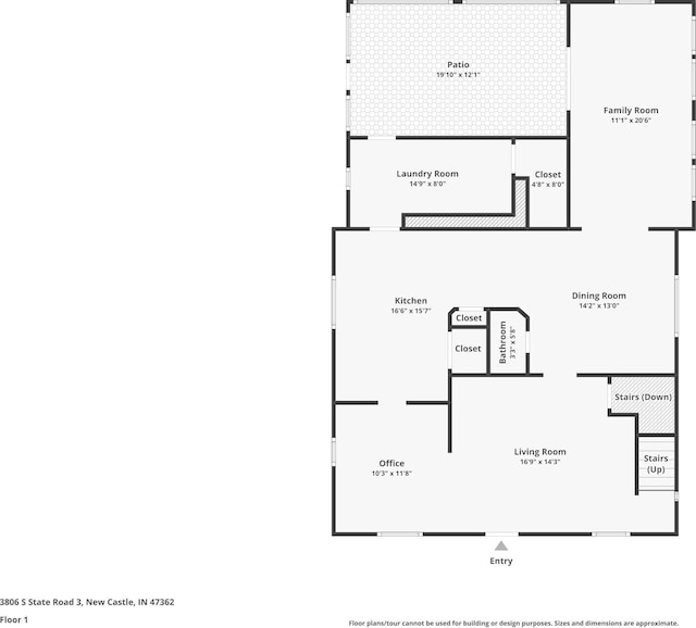 3806 S State Road 3, New Castle, IN 47362 - plan