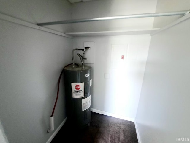 2225 S Hoyt Ave, Muncie, IN 47302 - utility room with electric water heater