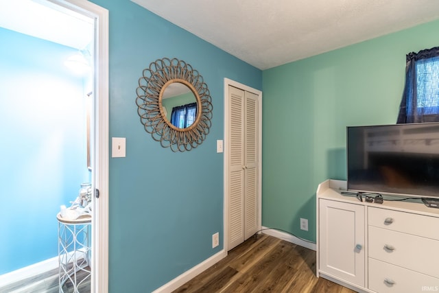 11910 E 690 S, Hudson, IN 46747 - interior space featuring baseboards and dark wood-type flooring