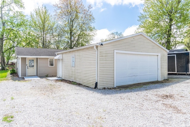 11910 E 690 S, Hudson, IN 46747 - detached garage with gravel driveway
