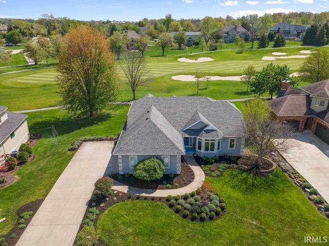 1817 Prestwick Ln, Fort Wayne, IN 46814 - drone / aerial view with a residential view and view of golf course