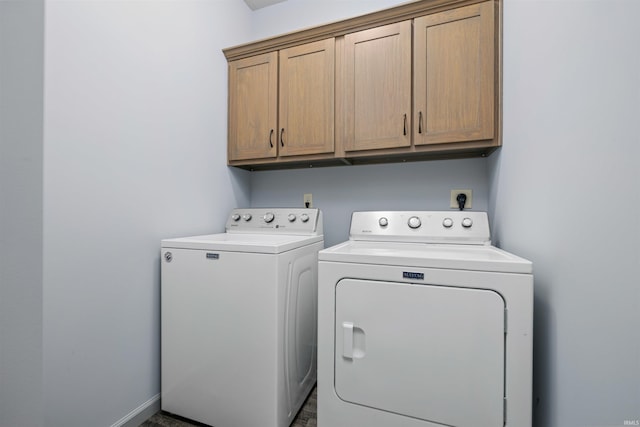10155 Douglass Rd, Fort Wayne, IN 46835 - clothes washing area with cabinet space and washing machine and clothes dryer