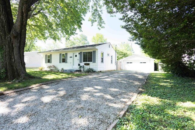 1732 Marbo Ave, Evansville, IN 47714 - single story home with an outbuilding and a garage