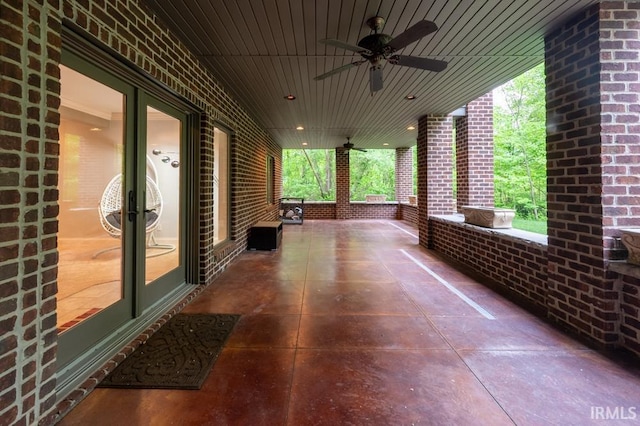 5318 Claiborn Ct, Newburgh, IN 47630 - view of patio featuring ceiling fan