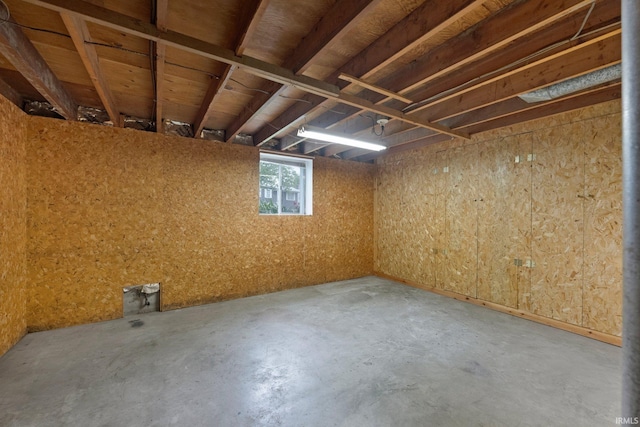 view of basement