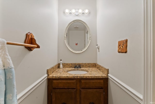 bathroom featuring vanity