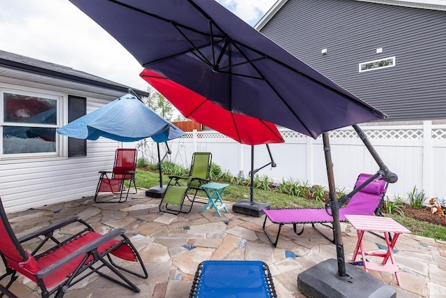 4346 N Centennial Dr, Bloomington, IN 47404 - view of patio / terrace with fence