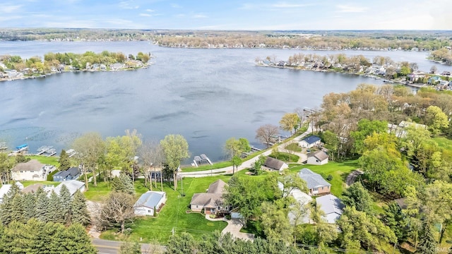 6840 S 300 E, Hamilton, IN 46742 - aerial perspective of suburban area featuring a nearby body of water