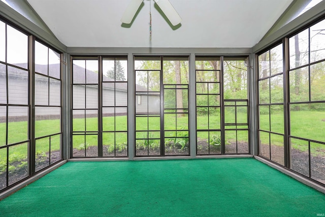 7001 Sweet Gum Ct, Fort Wayne, IN 46804 - unfurnished sunroom featuring lofted ceiling and healthy amount of natural light