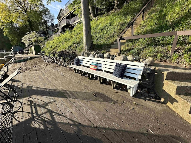 view of property's community featuring a deck