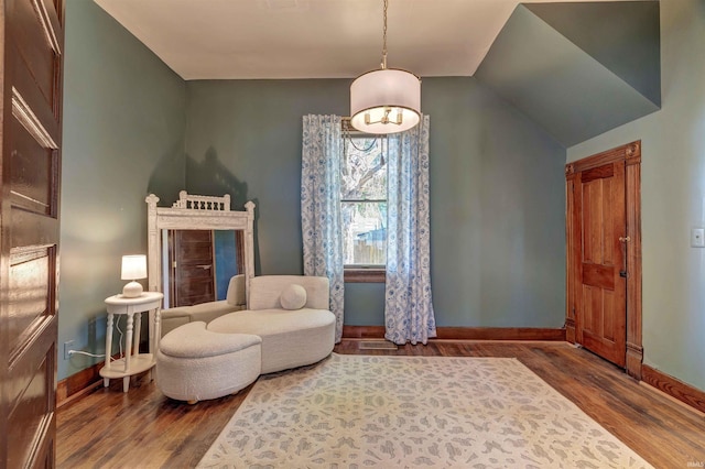 489 S Lincoln St, Orleans, IN 47452 - living area featuring wood finished floors and baseboards