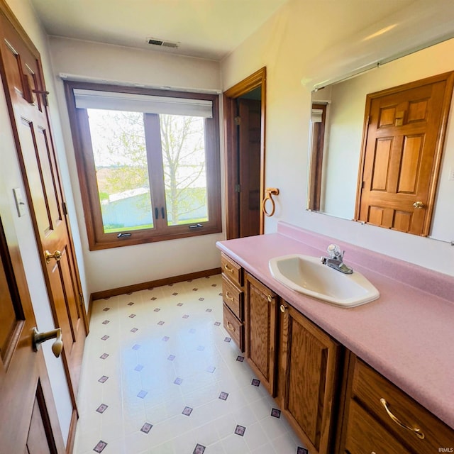 9081 N 725 E, Otterbein, IN 47970 - bathroom featuring vanity and baseboards