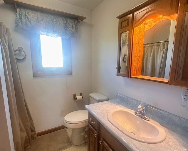 9081 N 725 E, Otterbein, IN 47970 - full bath with vanity, toilet, and a shower with curtain