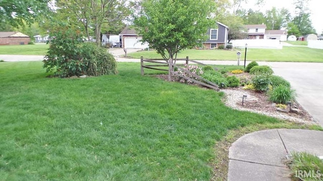 view of green lawn