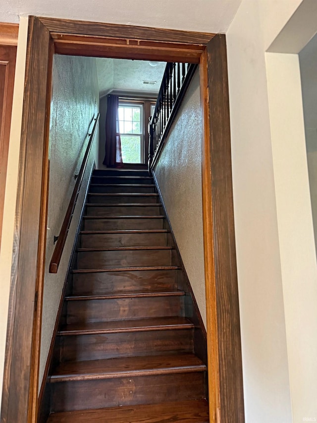 110 W Elnora St, Odon, IN 47562 - staircase with lofted ceiling